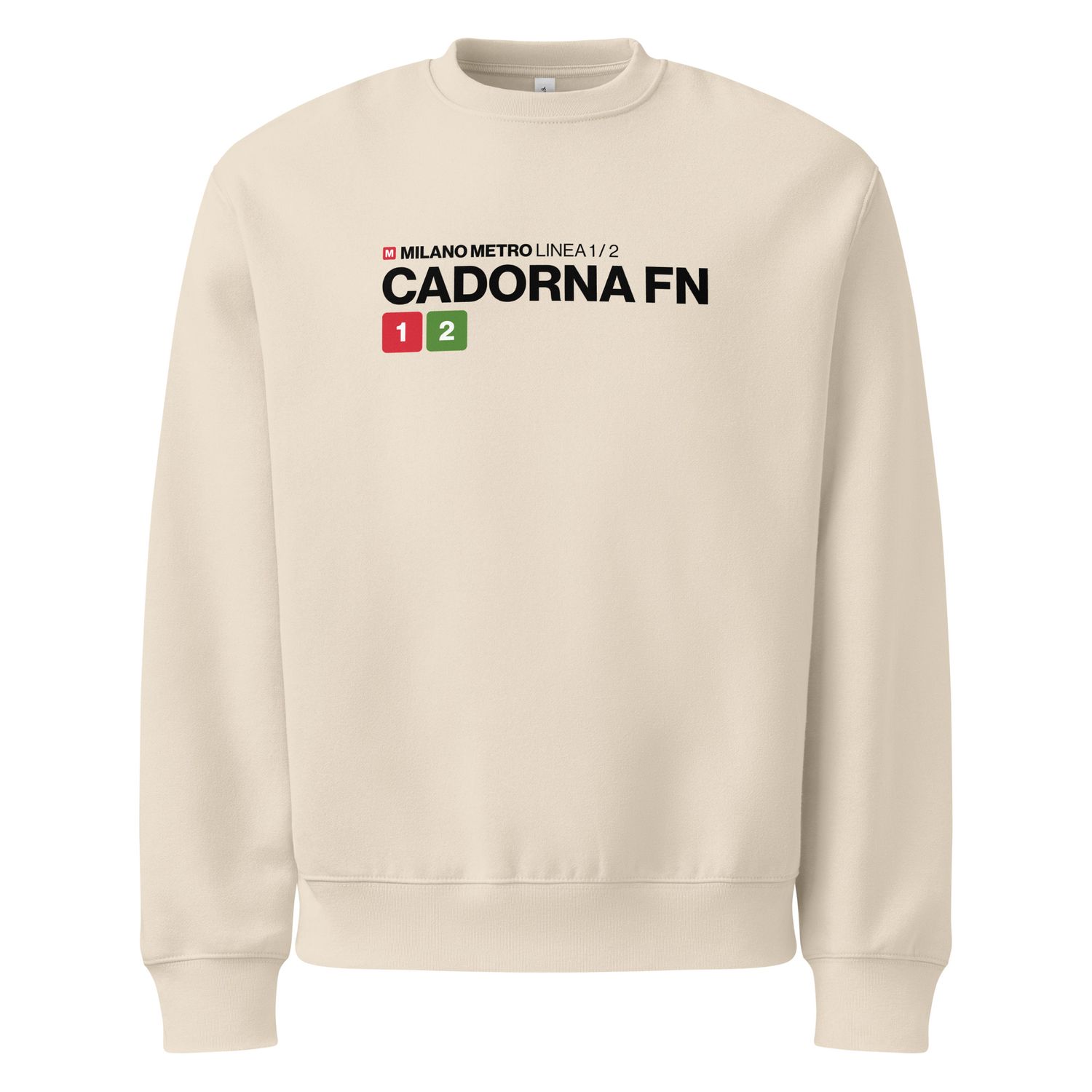 Cadorna Metro linee 1 e 2 - felpa oversize pesante