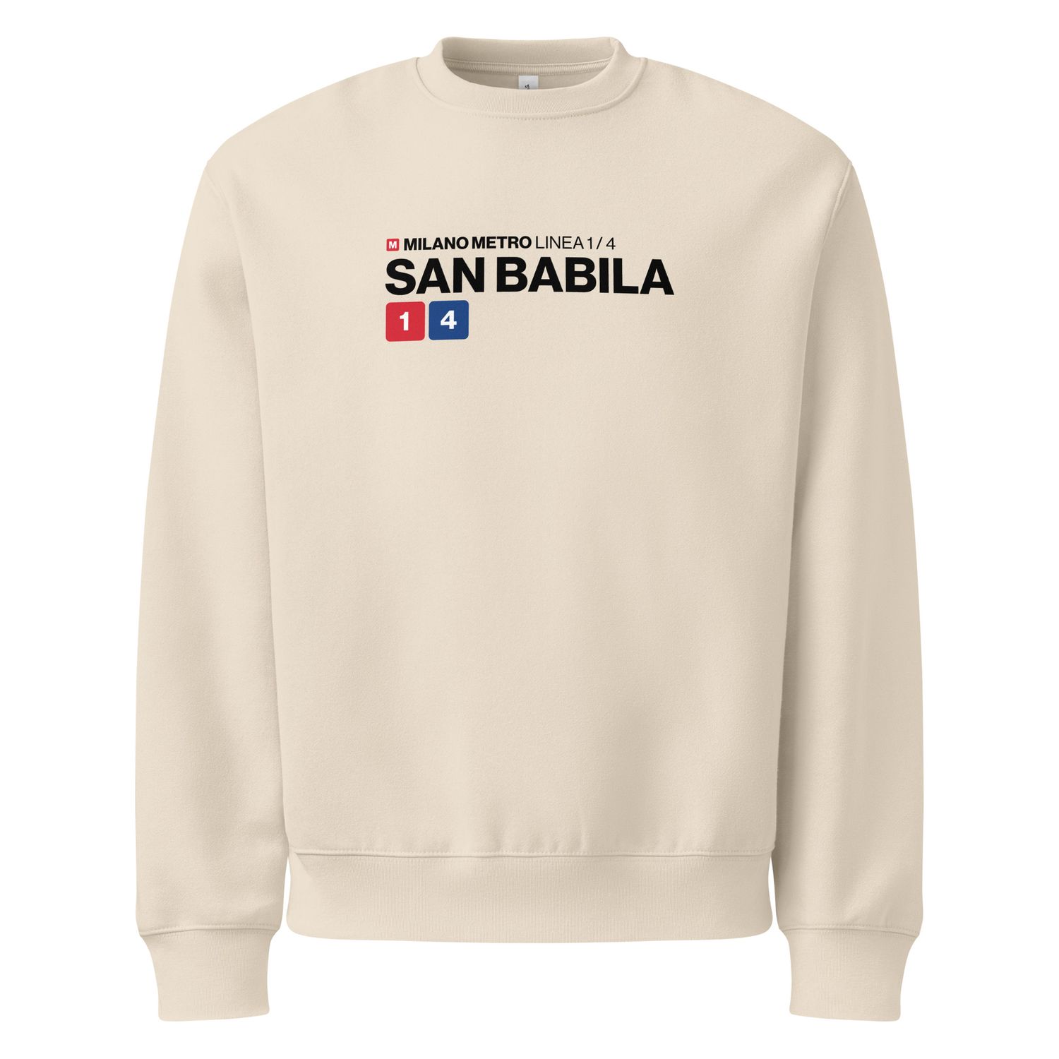 Milano metro San Babila - Linee 1 e 4 - felpa oversize pesante