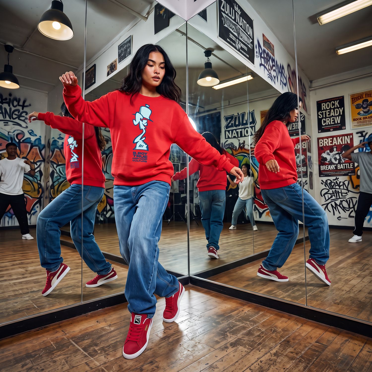 B.BOY TRUE HIP HOP CULTURE SWEATHIRT - DESIGN BY SHAONE B.BOY TRUE HIP HOP CULTURE SWEATHIRT - DESIGN BY SHAONE