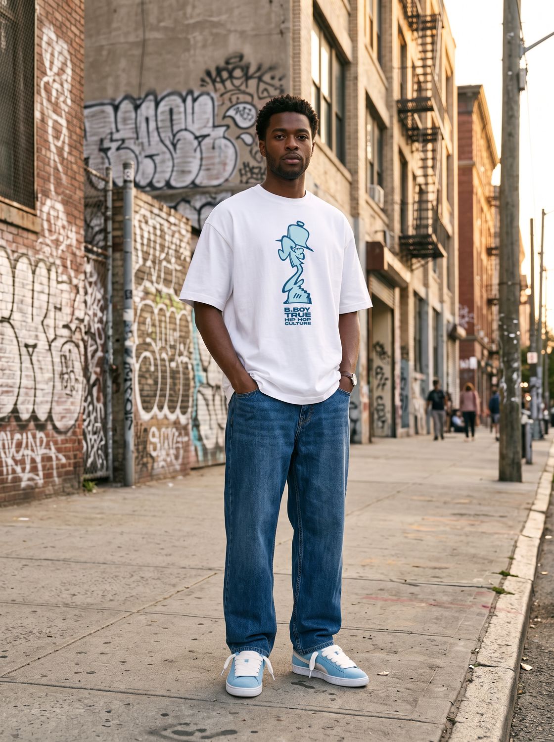 B.BOY TRUE HIP HOP CULTURE T-SHIRT - DESIGN BY SHAONE B.BOY TRUE HIP HOP CULTURE T-SHIRT - DESIGN BY SHAONE