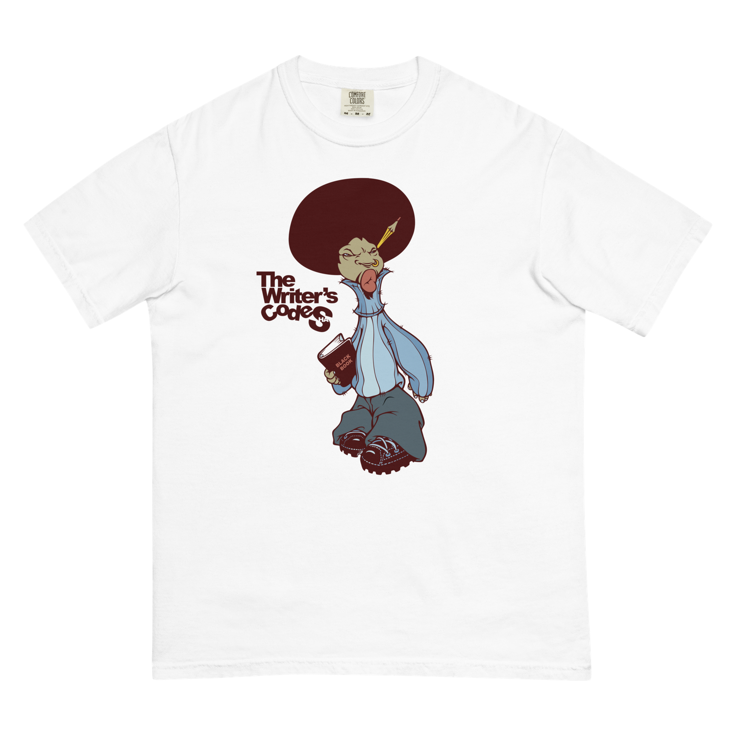 BLACK BOOK T-SHIRT - DESIGN BY SHAONE BLACK BOOK T-SHIRT - DESIGN BY SHAONE