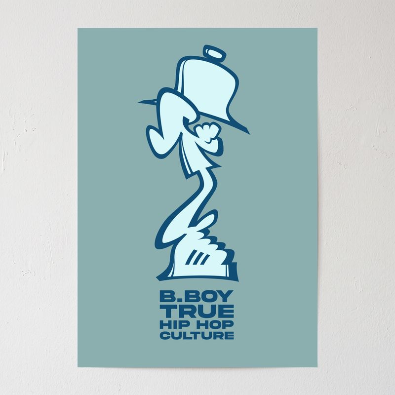 B-BOY POSTER FORMATO A1 (59.4 x 84.1 CM) - DESIGN BY SHAONE B-BOY POSTER FORMATO A1 (59.4 x 84.1 CM) - DESIGN BY SHAONE