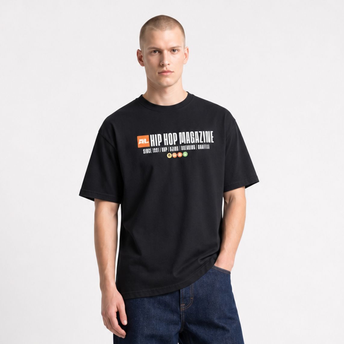 AELLE HIP HOP MAGAZINE T-SHIRT (SCRITTA BIANCA) AELLE HIP HOP MAGAZINE T-SHIRT (SCRITTA BIANCA)