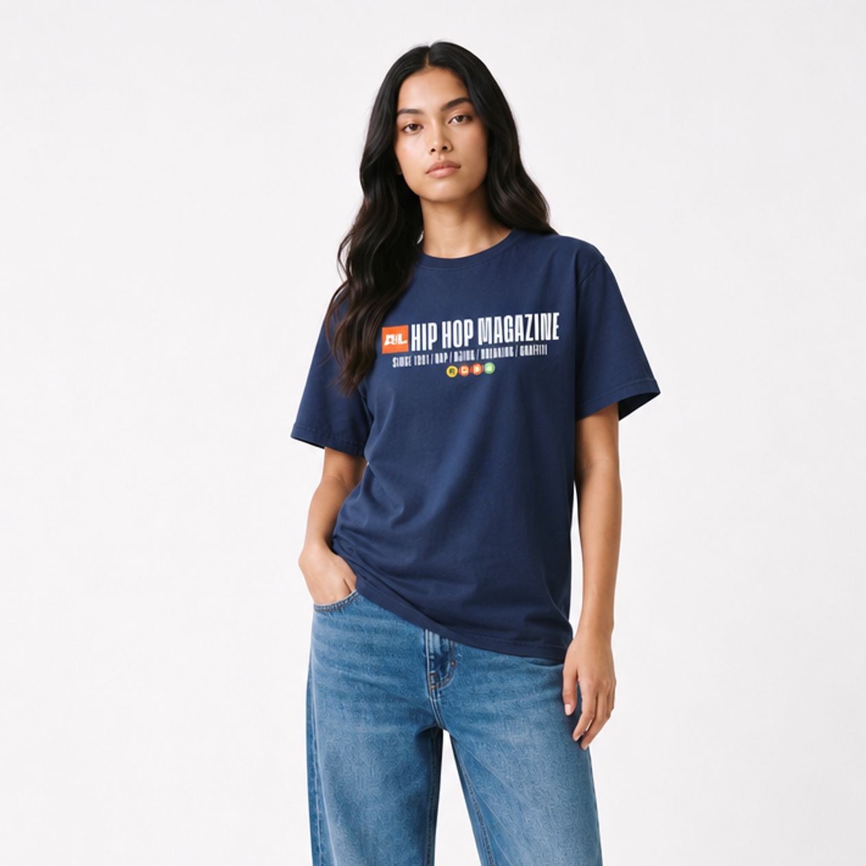 AELLE HIP HOP MAGAZINE T-SHIRT (SCRITTA BIANCA) AELLE HIP HOP MAGAZINE T-SHIRT (SCRITTA BIANCA)