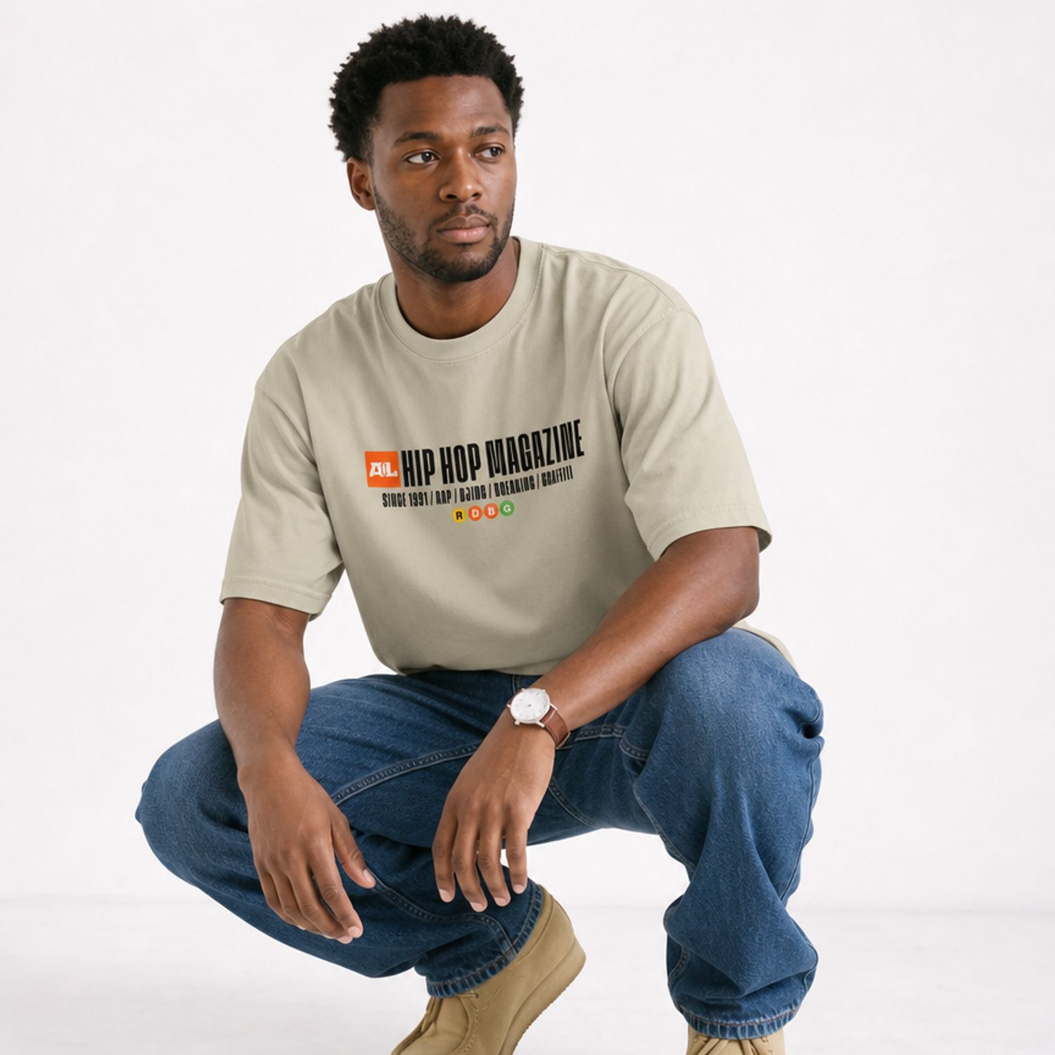 AELLE HIP HOP MAGAZINE T-SHIRT (SCRITTA NERA) AELLE HIP HOP MAGAZINE T-SHIRT (SCRITTA NERA)