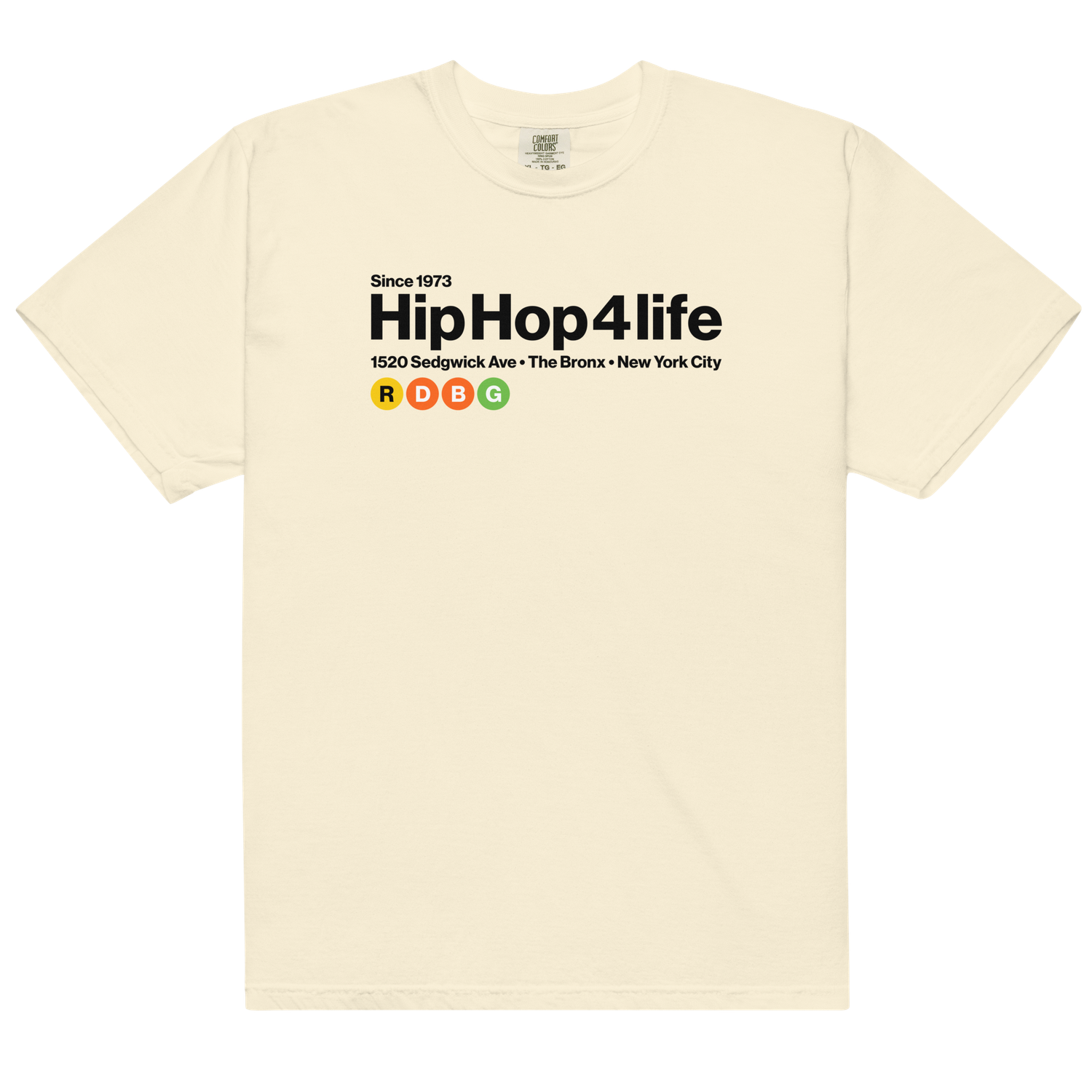 HIP HOP 4 LIFE T-SHIRT (BLACK LETTERING) HIP HOP 4 LIFE T-SHIRT (BLACK LETTERING)