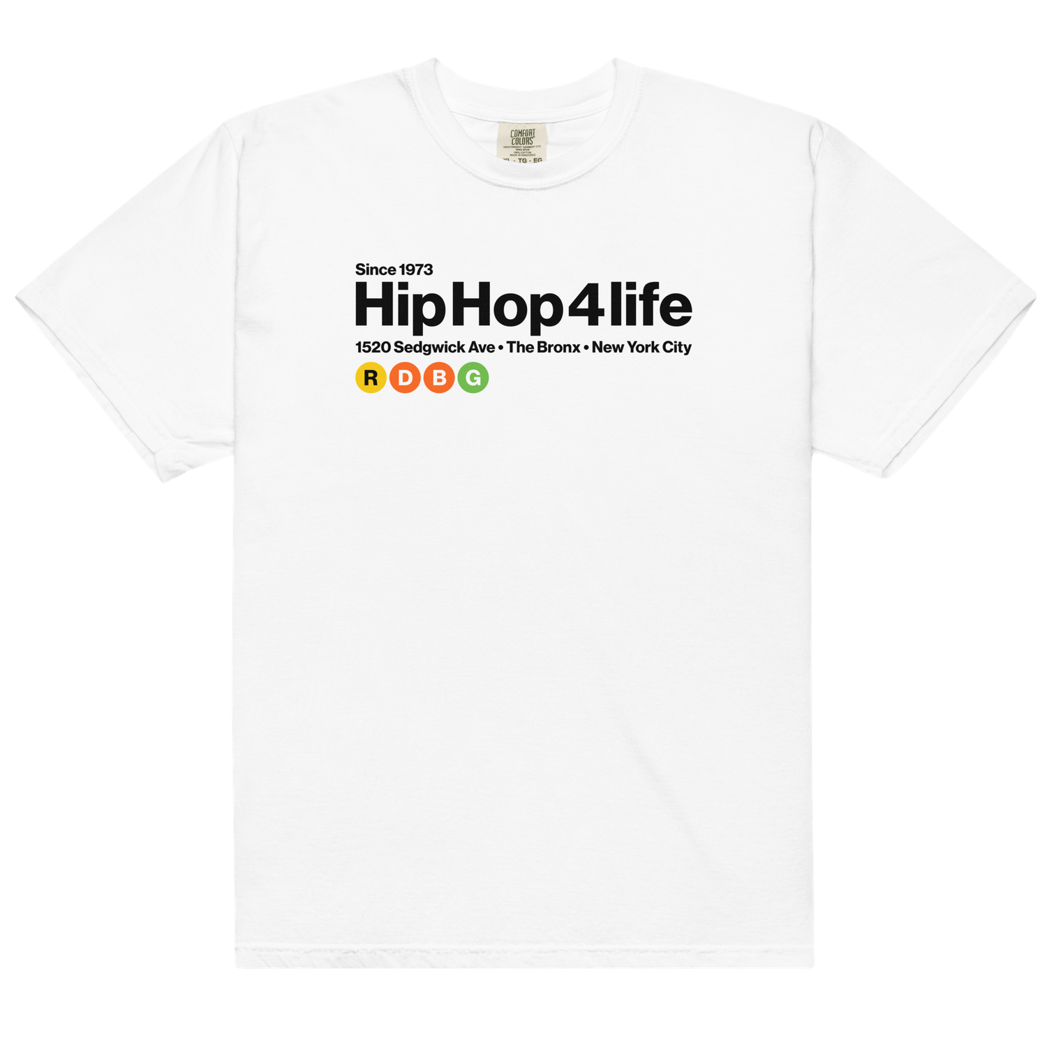 HIP HOP 4 LIFE T-SHIRT (SCRITTA NERA)