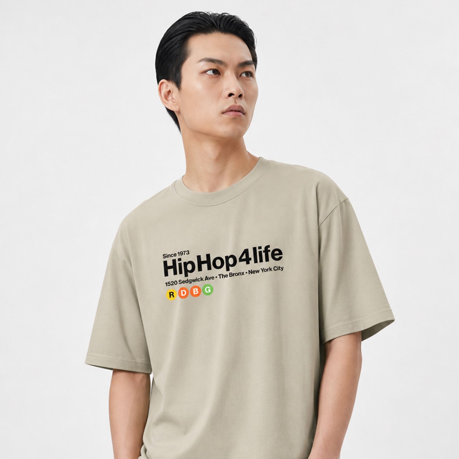 HIP HOP 4 LIFE T-SHIRT (BLACK LETTERING) HIP HOP 4 LIFE T-SHIRT (BLACK LETTERING)