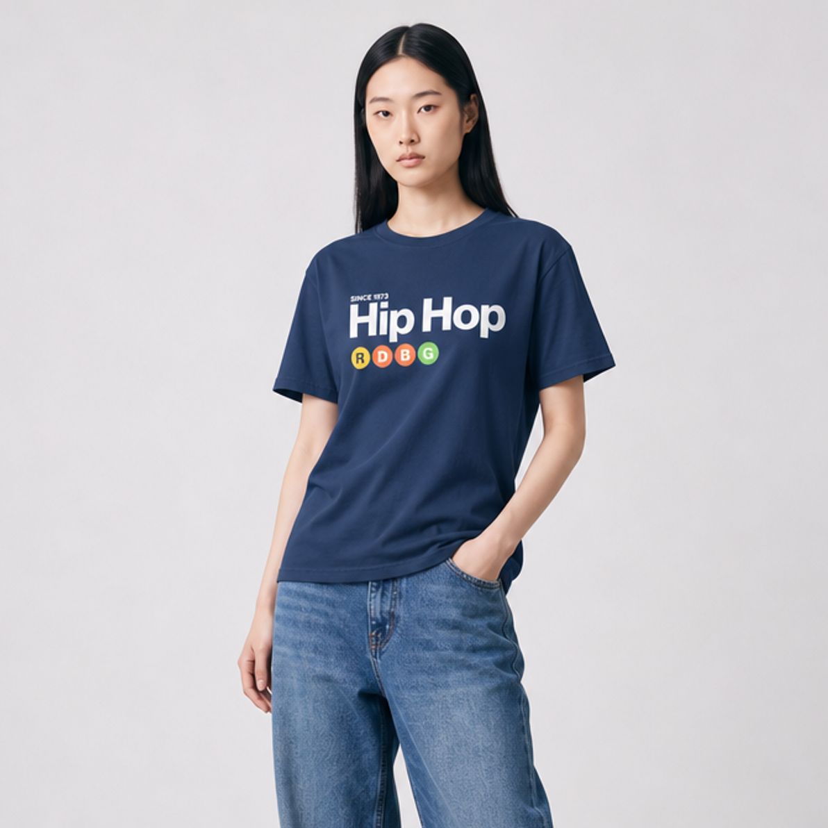 HIP HOP T-SHIRT (SCRITTA BIANCA) HIP HOP T-SHIRT (SCRITTA BIANCA)