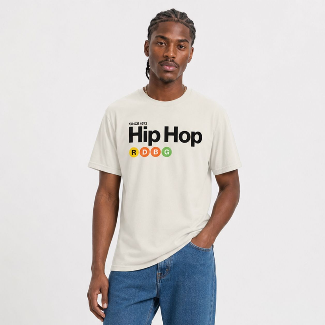 HIP HOP T-SHIRT (SCRITTA NERA) HIP HOP T-SHIRT (SCRITTA NERA)