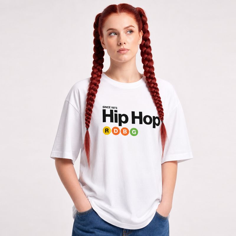 HIP HOP T-SHIRT (SCRITTA NERA) HIP HOP T-SHIRT (SCRITTA NERA)