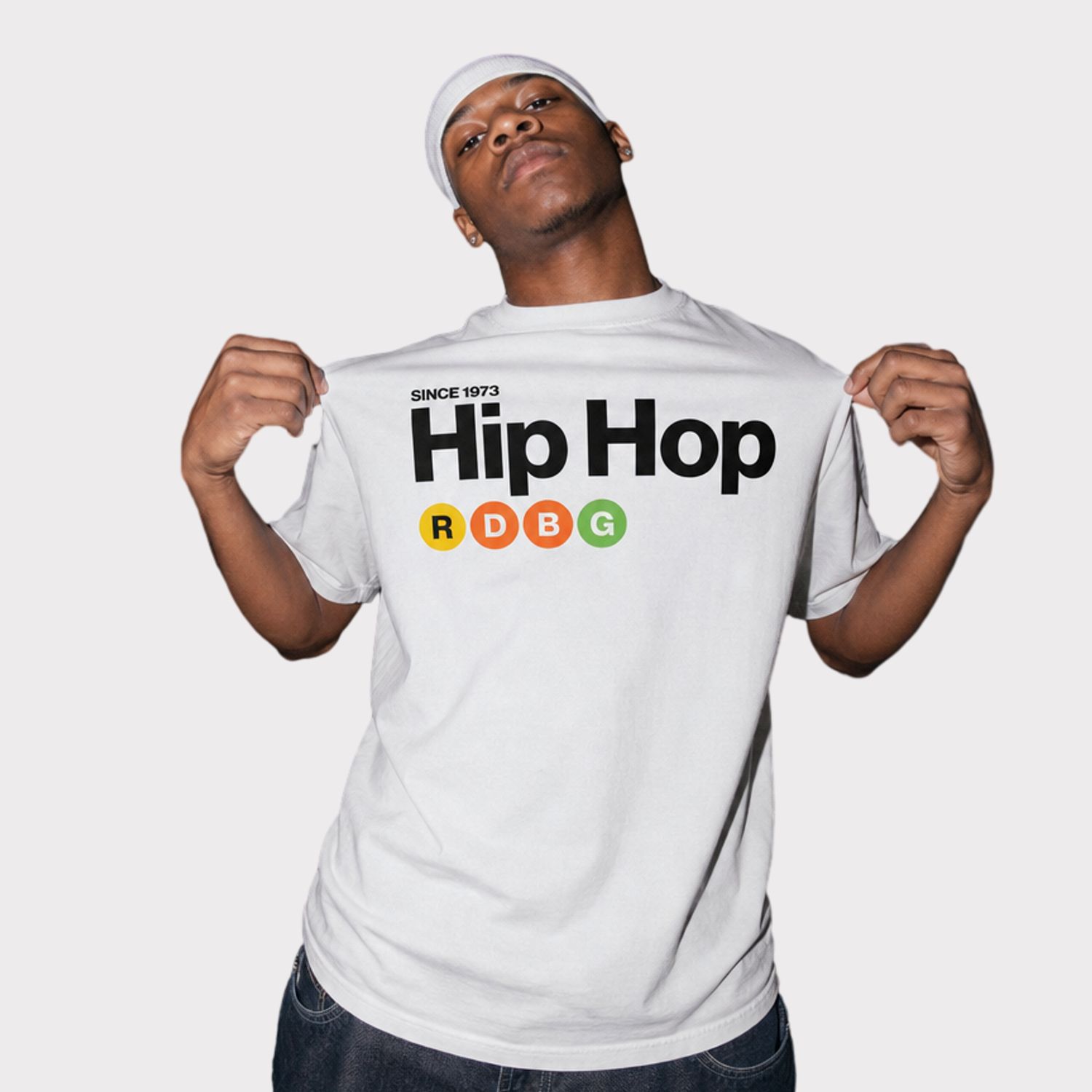 HIP HOP T-SHIRT (SCRITTA NERA)
