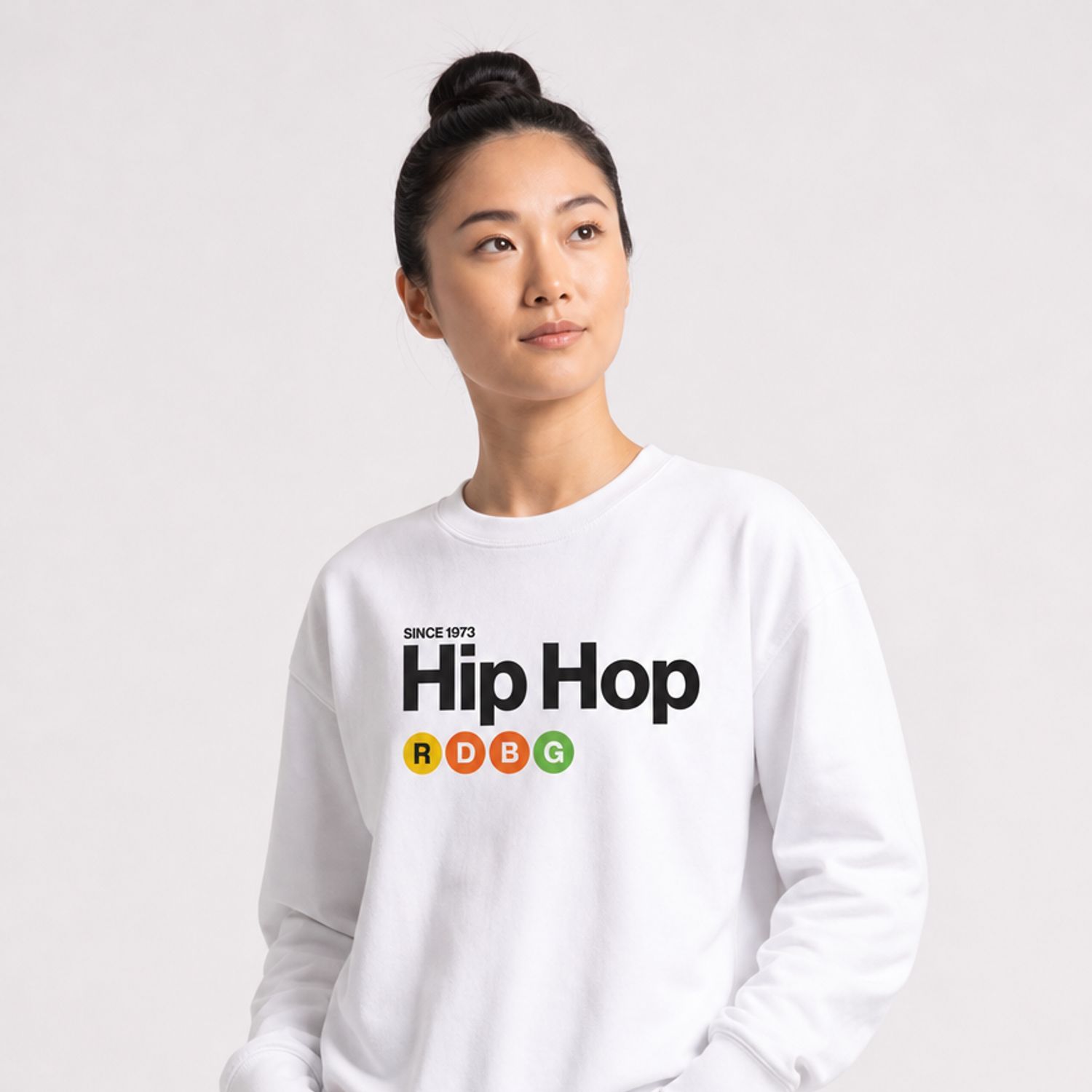 HIP HOP FELPA (SCRITTE NERE)