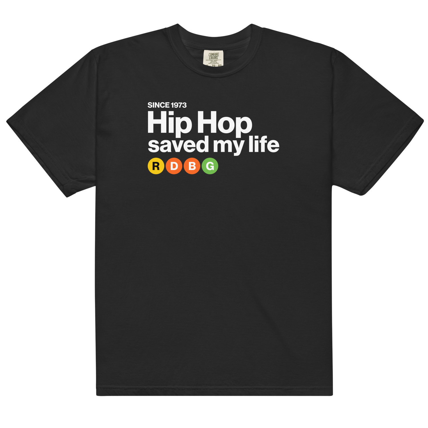 Store 1 HIP HOP SAVED MY LIFE T-SHIRT (SCRITTA BIANCA)
