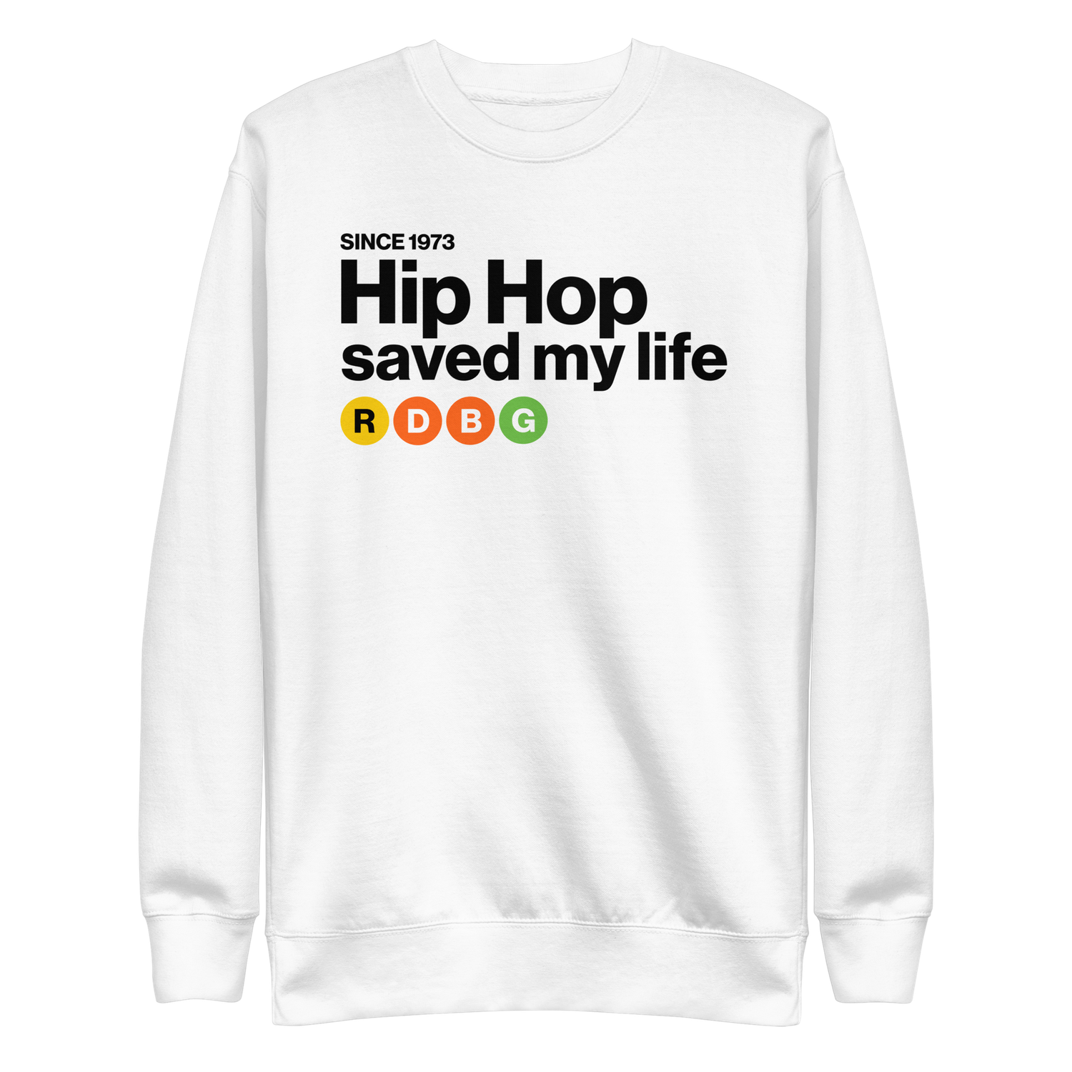 Store 22 HIP HOP SAVED MY LIFE FELPA (SCRITTA NERA)