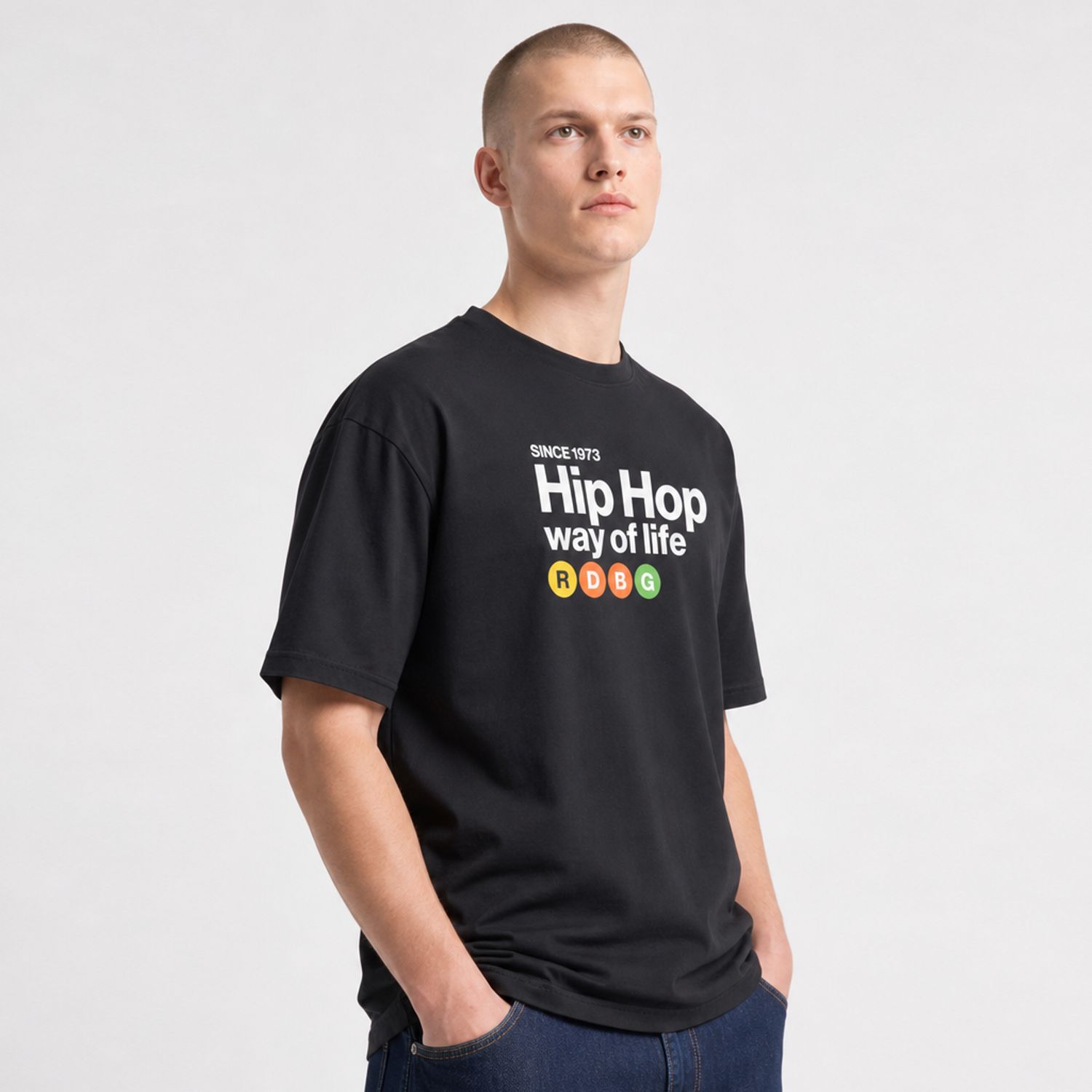 HIP HOP WAY OF LIFE T-SHIRT (SCRITTA BIANCA) HIP HOP WAY OF LIFE T-SHIRT (SCRITTA BIANCA)