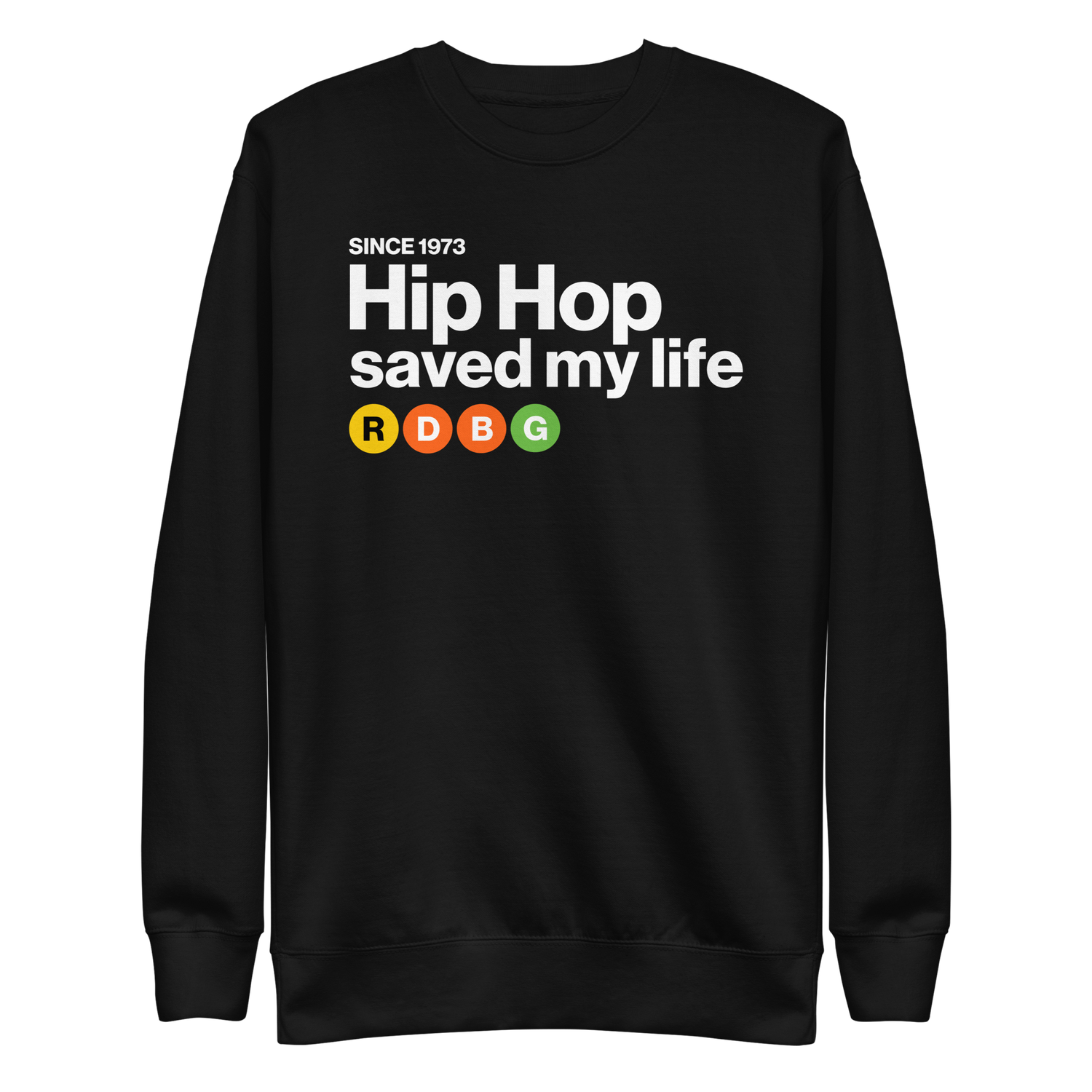 Store 20 HIP HOP SAVED MY LIFE FELPA (SCRITTA BIANCA)