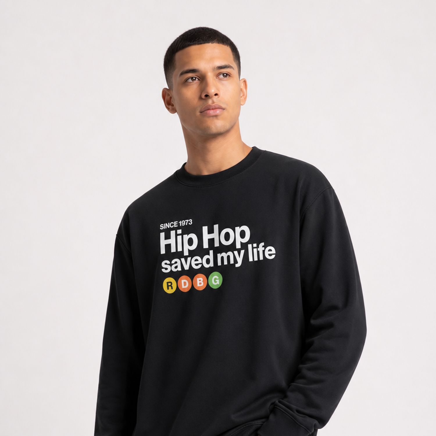 HIP HOP SAVED MY LIFE FELPA (SCRITTA BIANCA) HIP HOP SAVED MY LIFE FELPA (SCRITTA BIANCA)