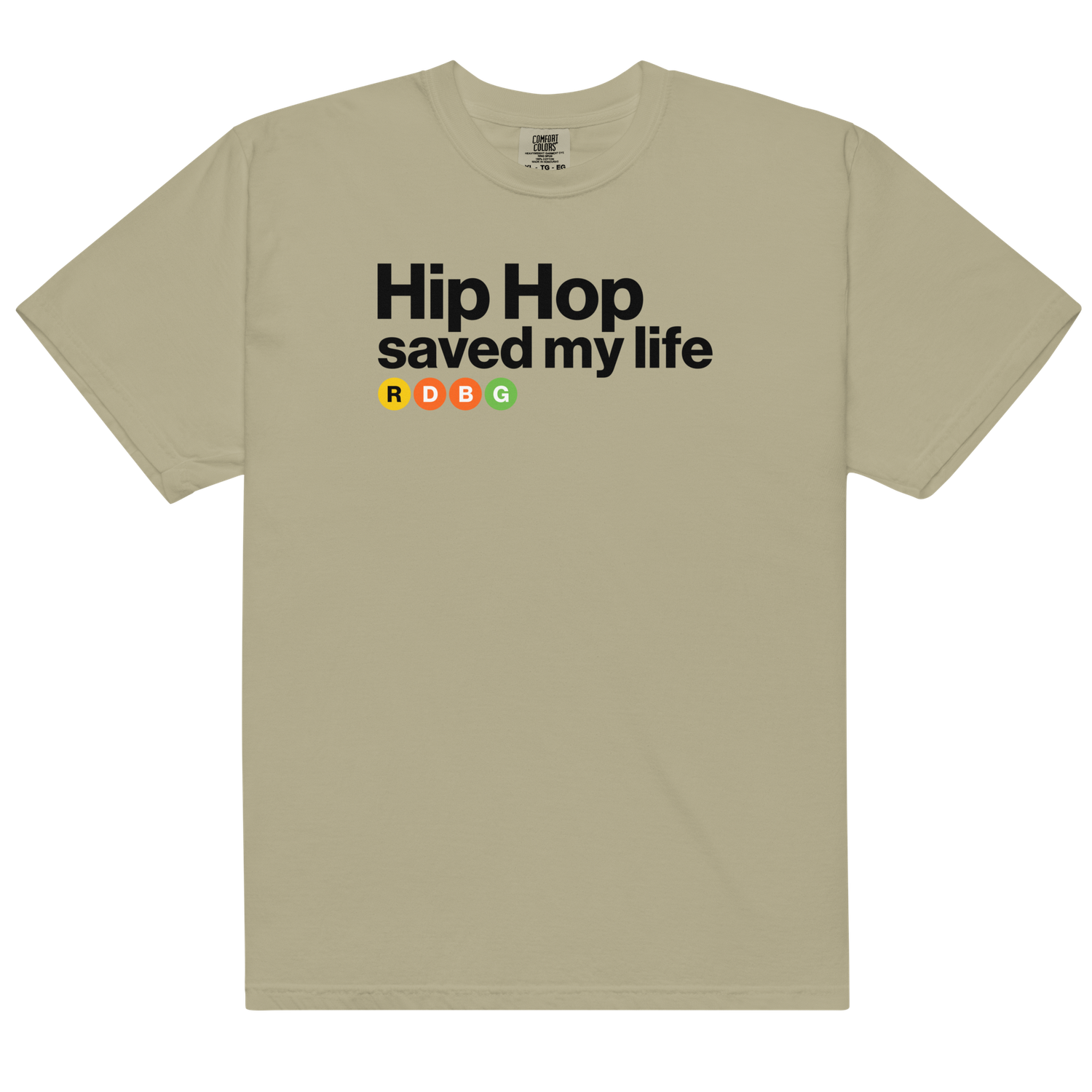 HIP HOP SAVED MY LIFE T-SHIRT (SCRITTA NERA) HIP HOP SAVED MY LIFE T-SHIRT (SCRITTA NERA)