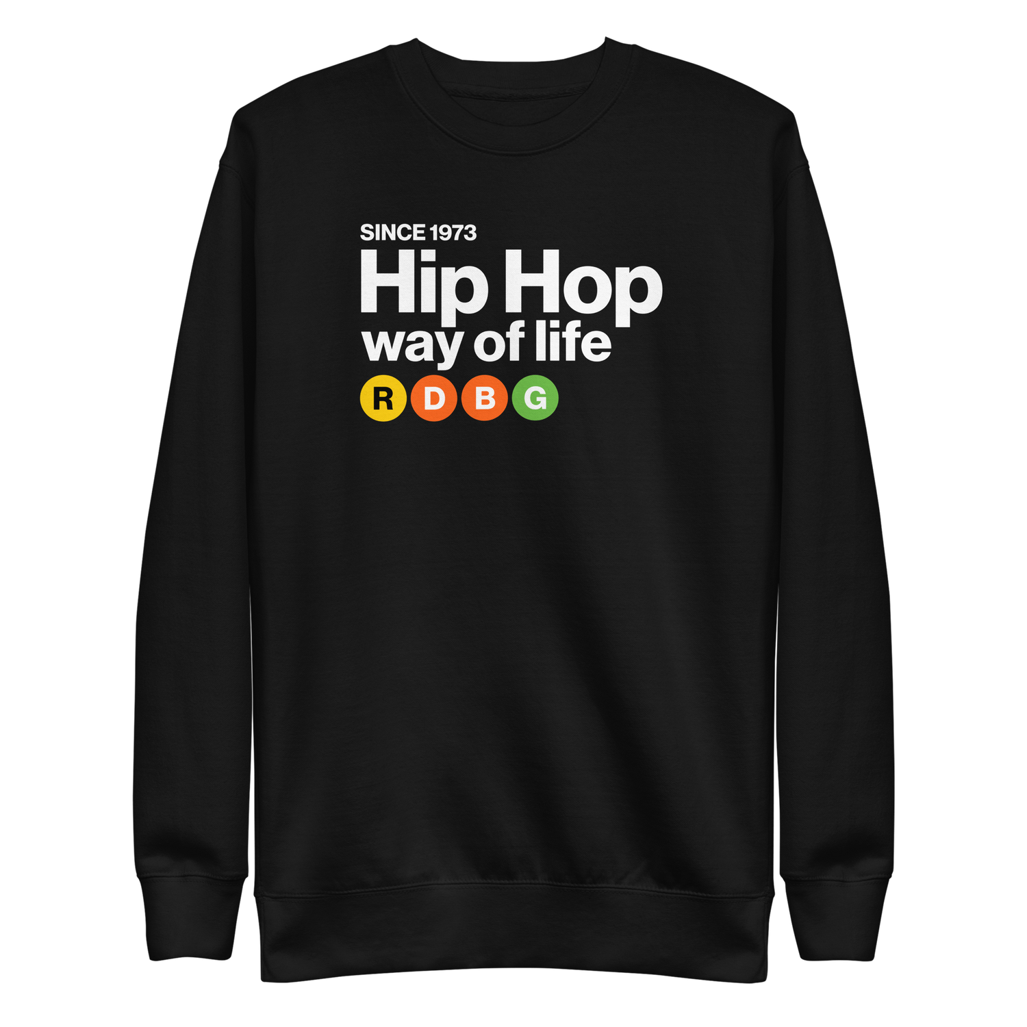 Store 24 HIP HOP WAY OF LIFE FELPA (SCRITTA BIANCA)