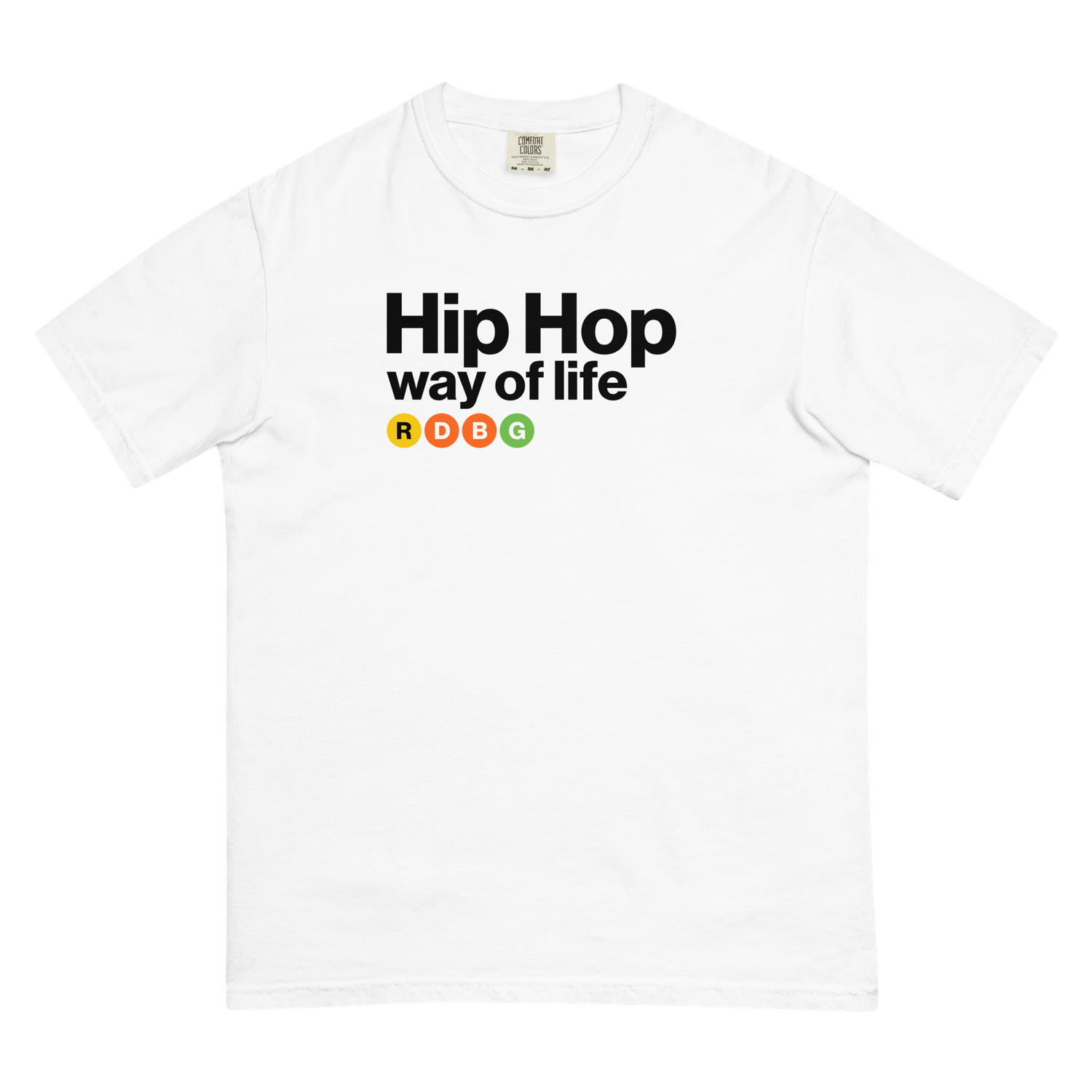 HIP HOP WAY OF LIFE T-SHIRT (SCRITTA NERA)