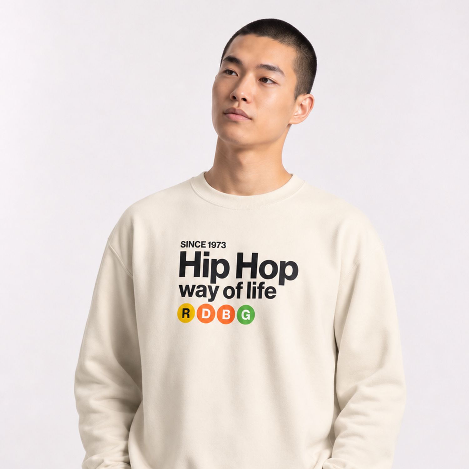 HIP HOP WAY OF LIFE FELPA (SCRITTA NERA) HIP HOP WAY OF LIFE FELPA (SCRITTA NERA)