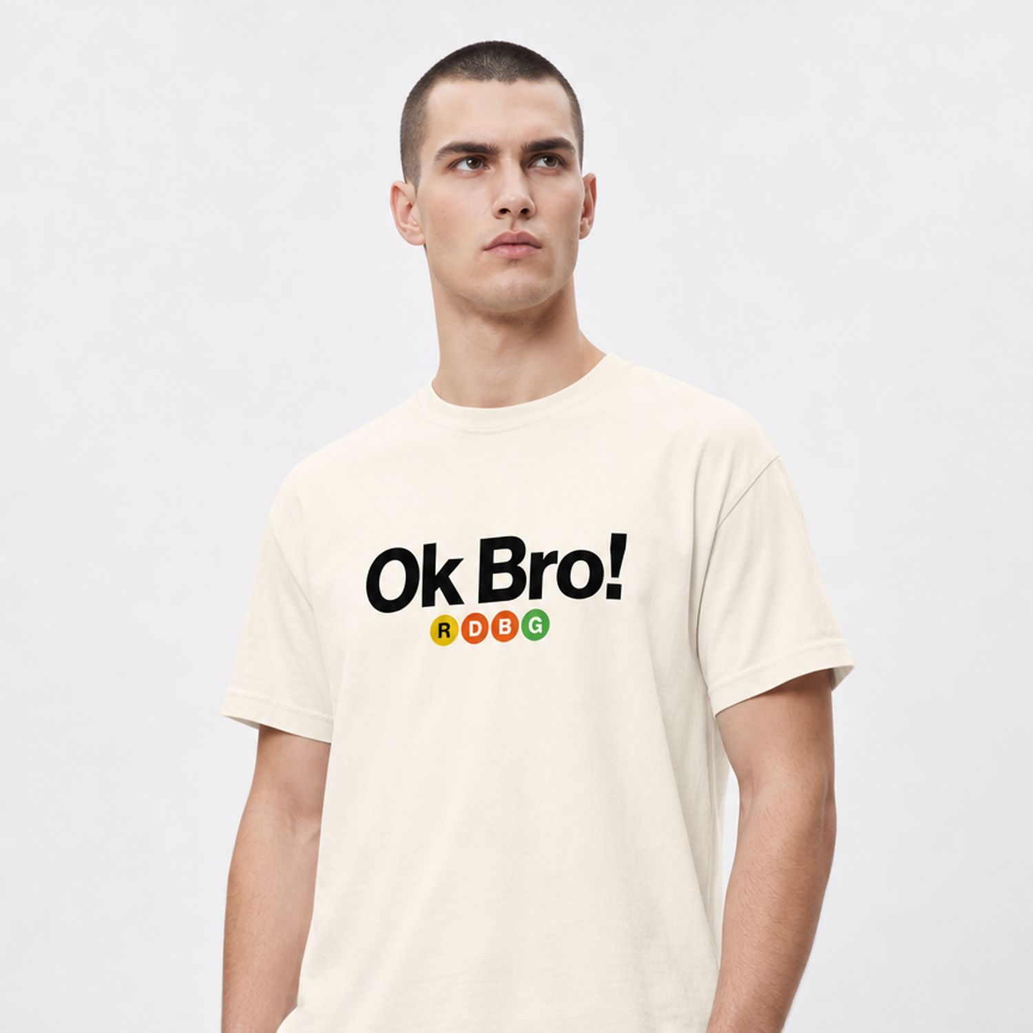 OK BRO! T-SHIRT (SCRITTA NERA) OK BRO! T-SHIRT (SCRITTA NERA)