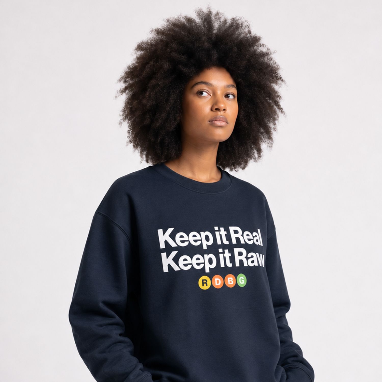 KEEP IT REAL KEEP IT RAW SWEATSHIRT (WHITE LETTERING) KEEP IT REAL KEEP IT RAW SWEATSHIRT (WHITE LETTERING)