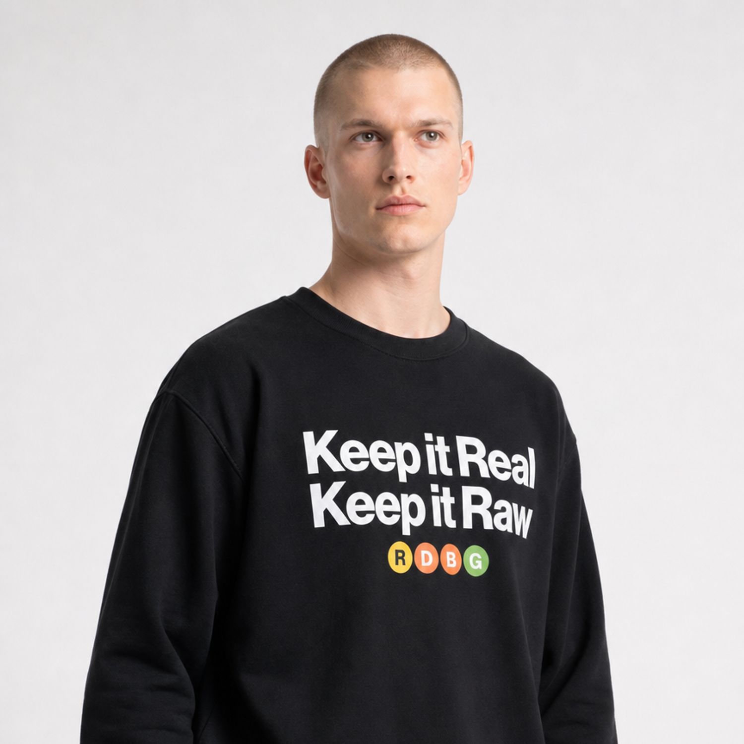 KEEP IT REAL KEEP IT RAW FELPA (SCRITTA BIANCA) KEEP IT REAL KEEP IT RAW FELPA (SCRITTA BIANCA)