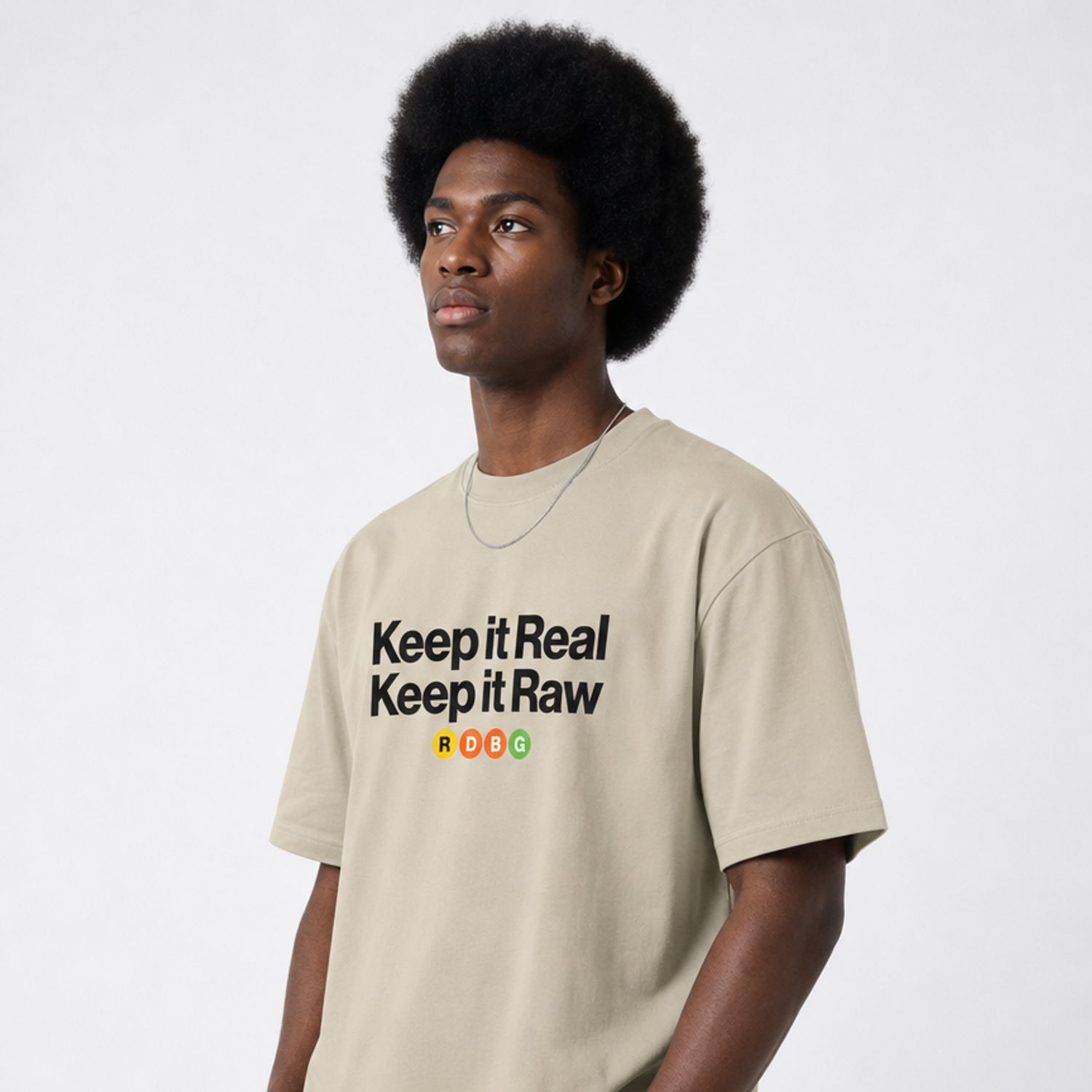 KEEP IT REAL KEEP IT RAW T-SHIRT (BLACK LETTERING) KEEP IT REAL KEEP IT RAW T-SHIRT (BLACK LETTERING)