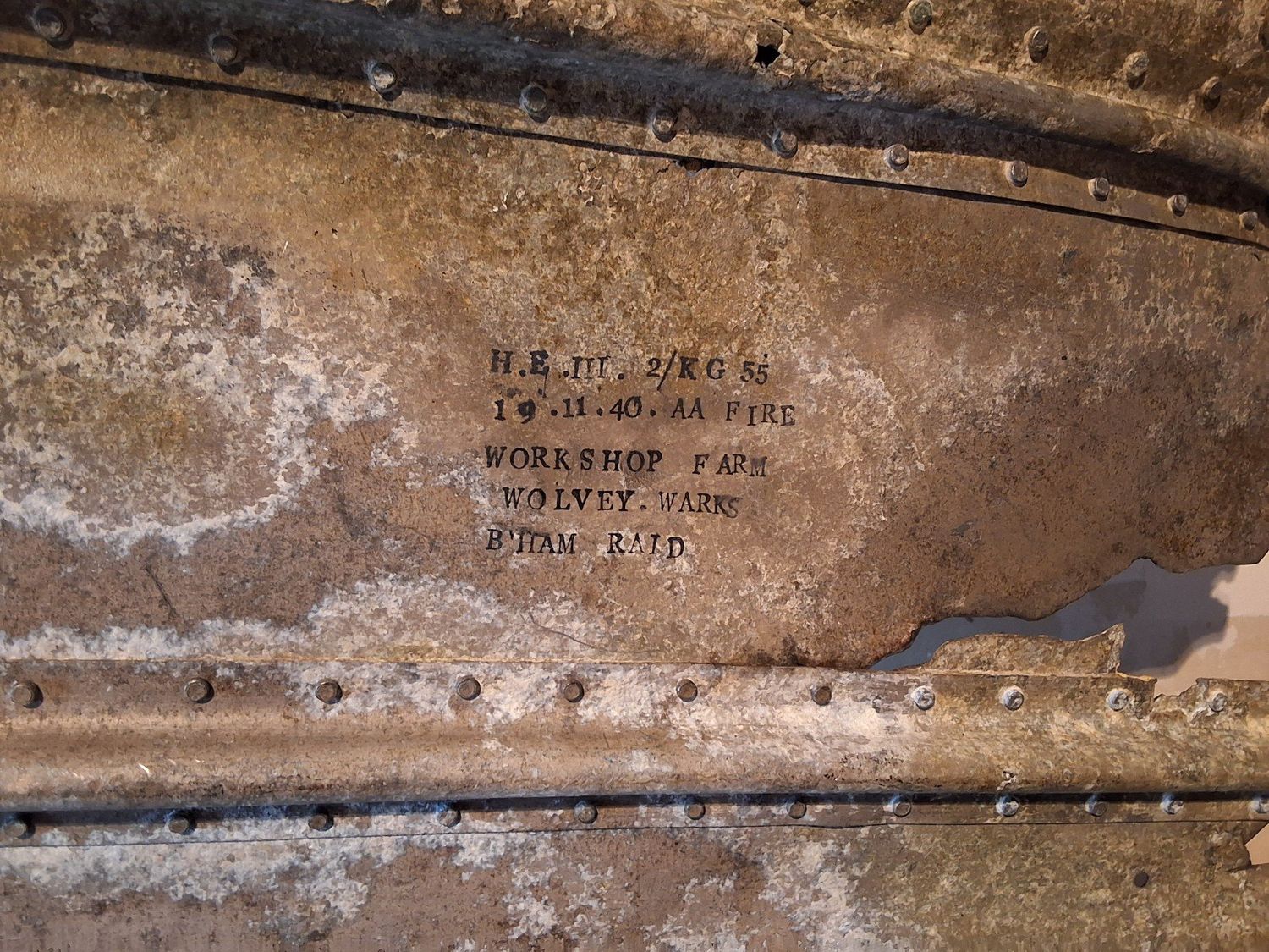 WW2 German Heinkel HE 111 Crash Artifact