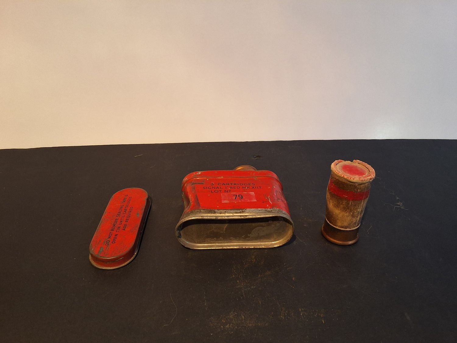 RAF Damaged Red 1 inch Signal Flare