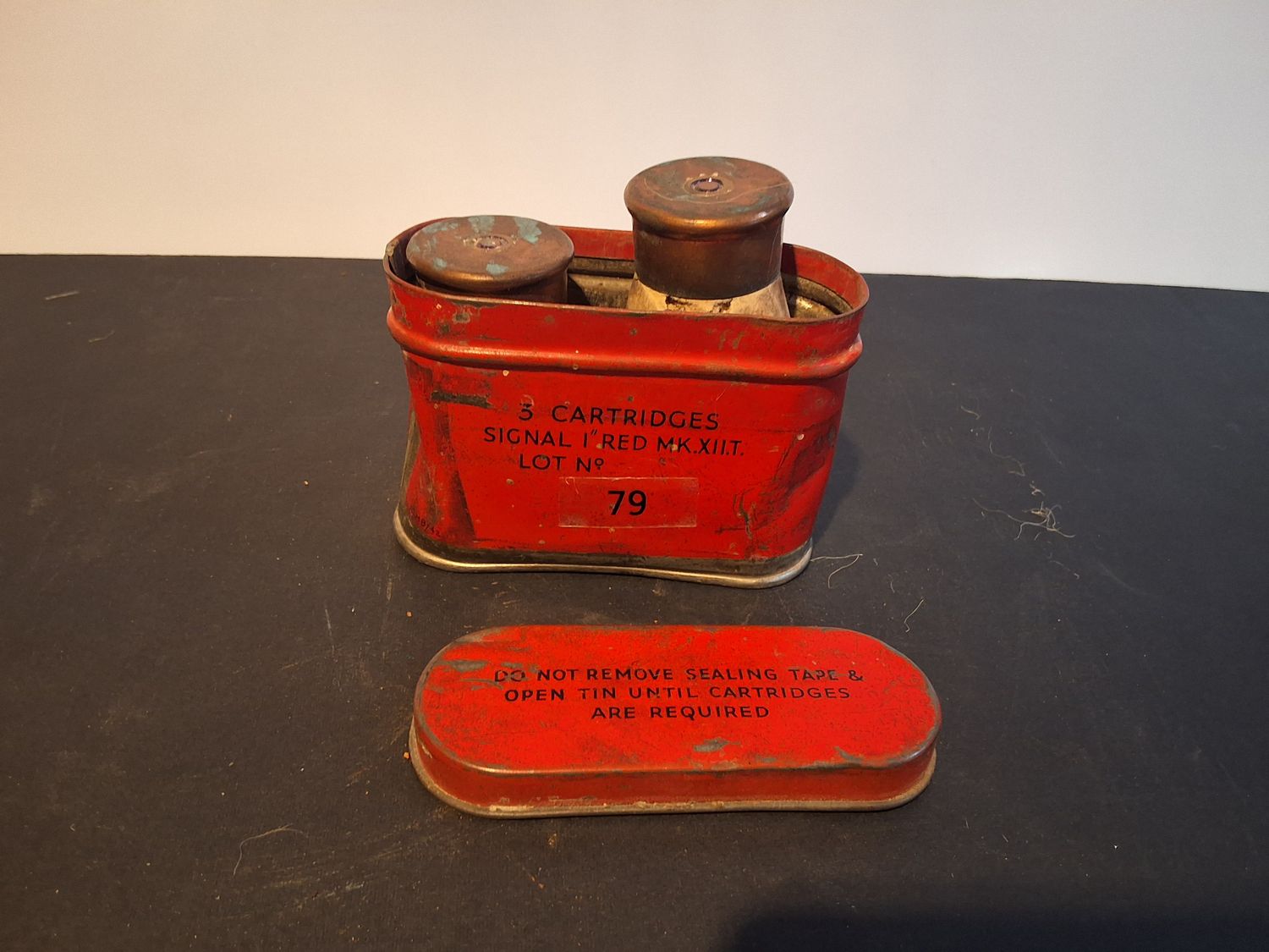 RAF Damaged Red 1 inch Signal Flare