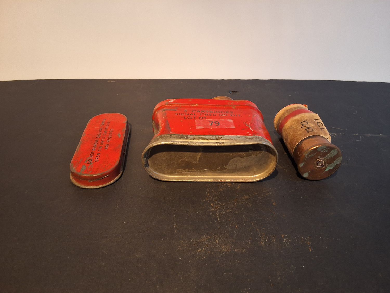 RAF Damaged Red 1 inch Signal Flare