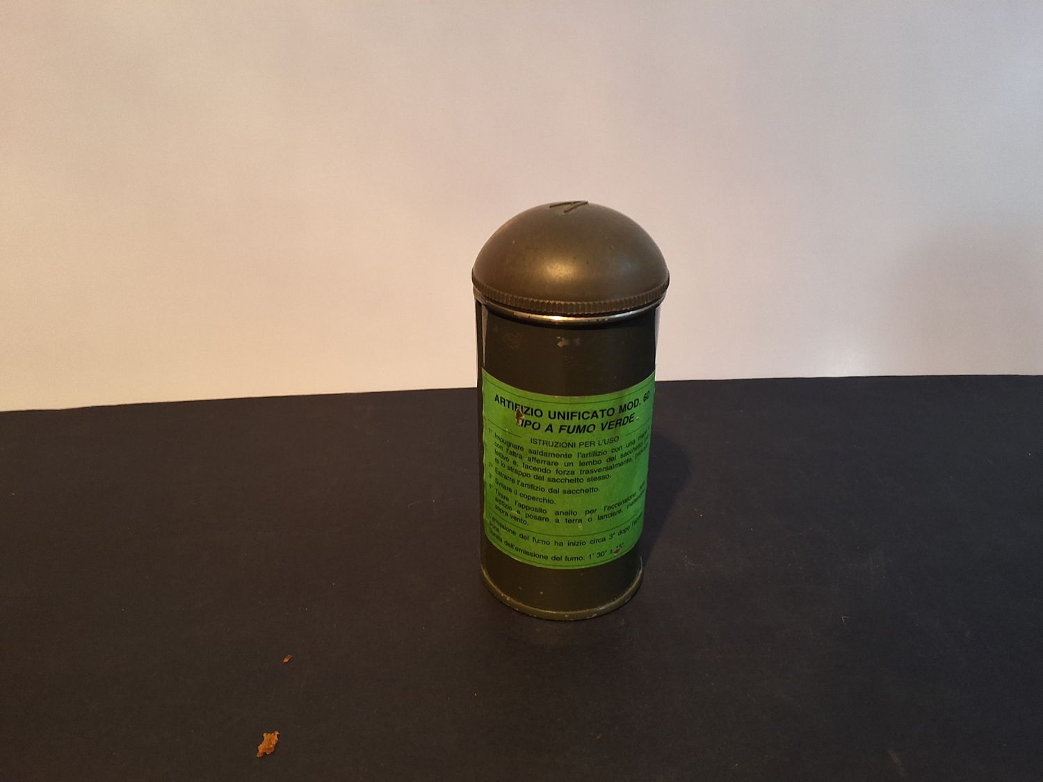 Vintage Italian military smoke canister