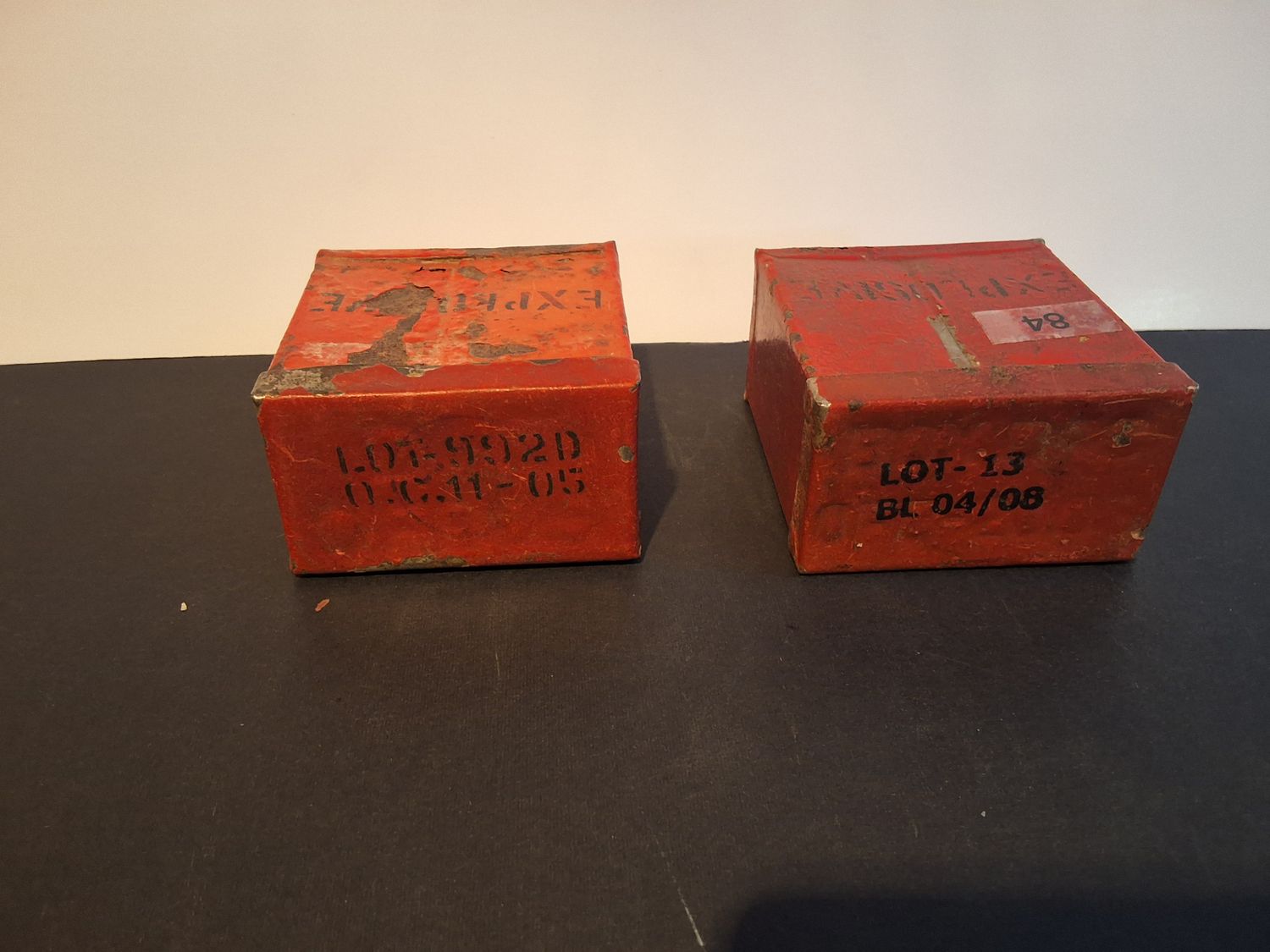 Mills 36 Grenade Detonator Boxes