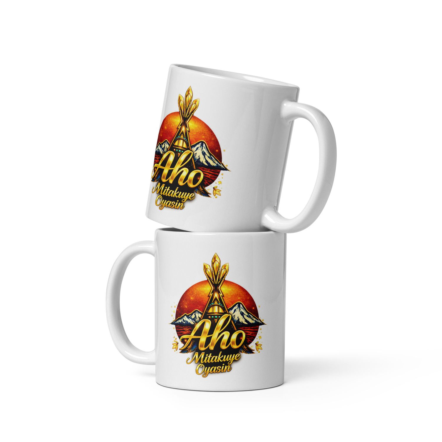Aho (We Are All Related) White glossy mug Aho (We Are All Related) White glossy mug
