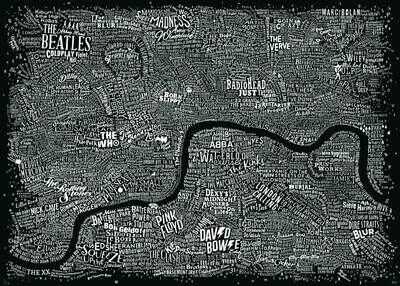 Dex - Music Map of London (Black)