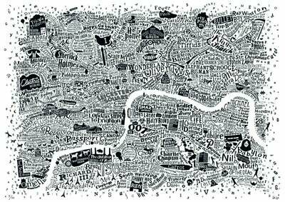 Dex - London Film Map (White)