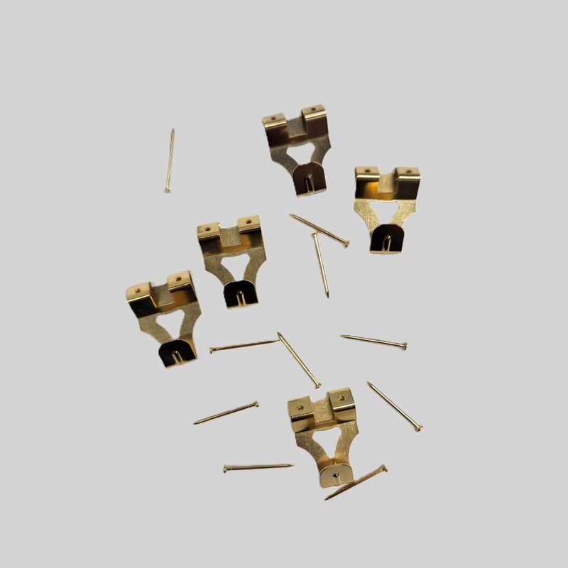2 Pin Brass Picture Hooks (With Pins)