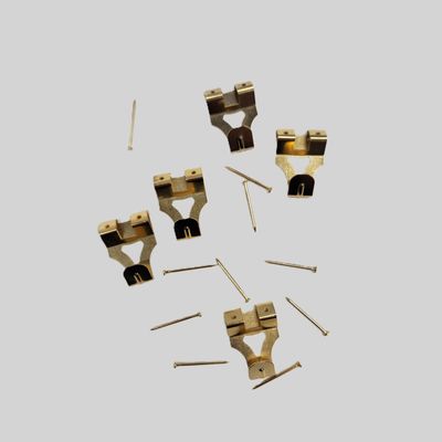 2 Pin Brass Picture Hooks (With Pins) 2 Pin Brass Picture Hooks (With Pins)