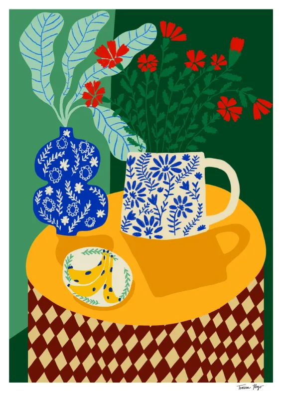 Teresa Rego - Porcelain and Carnations