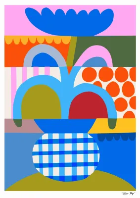 Teresa Rego - Colour Block Maxi Flower