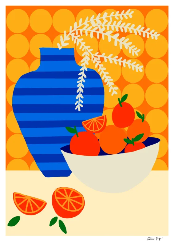 Teresa Rego - Oranges on Retro Kitchen