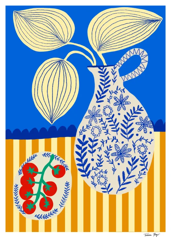 Teresa Rego - Porcelain and Tomatoes