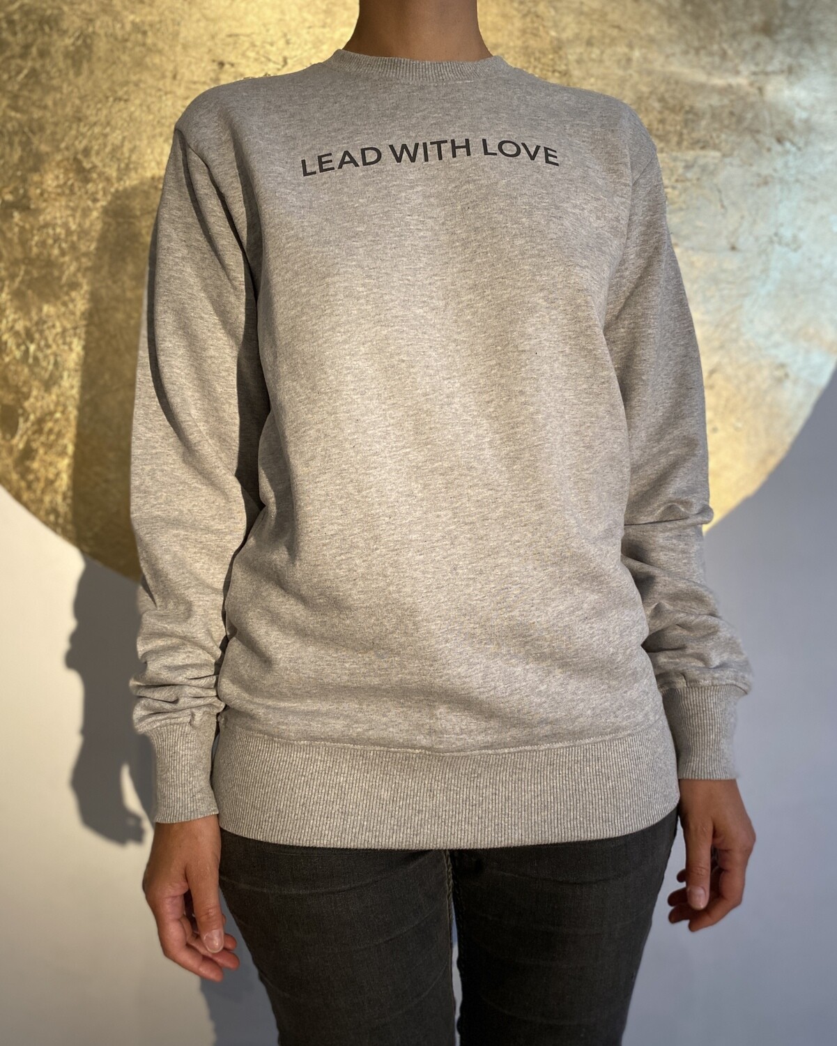 LEAD WITH LOVE by The Lovers, Sweater – grau / Druck grau