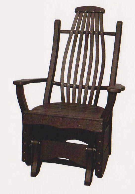 Byler's Patio Bentwood Glider Chair Home Amish Solid Wood