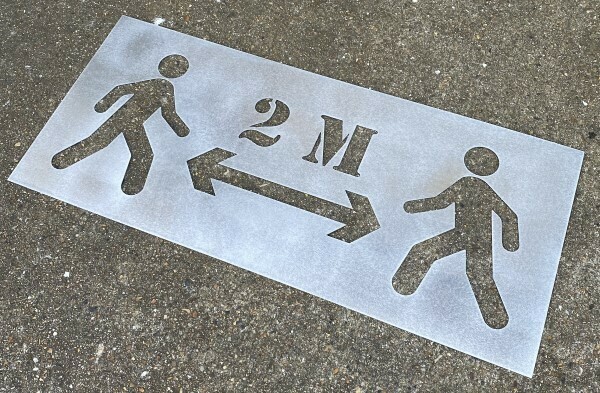 2M Floor stencil