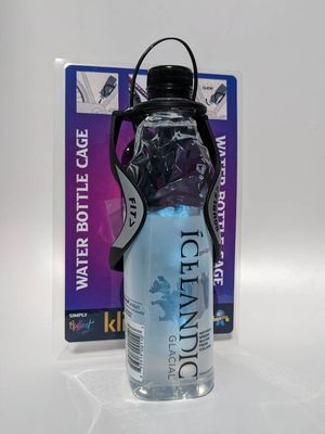 Klick 'N Bike water bottle cage with Icelandic Natural Spring Water