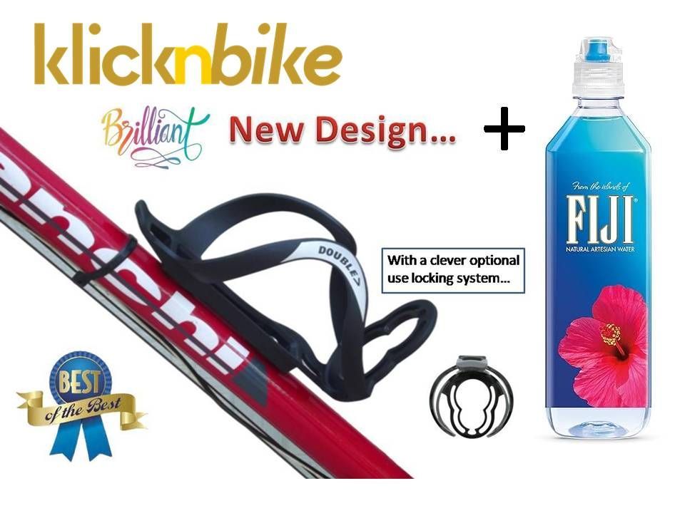 Klick 'N Bike Water Bottle Cage with Fuji Natural Artersian Water...